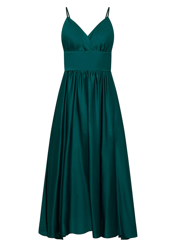 roses are red EDEN DRESS - EMERALD GREEN