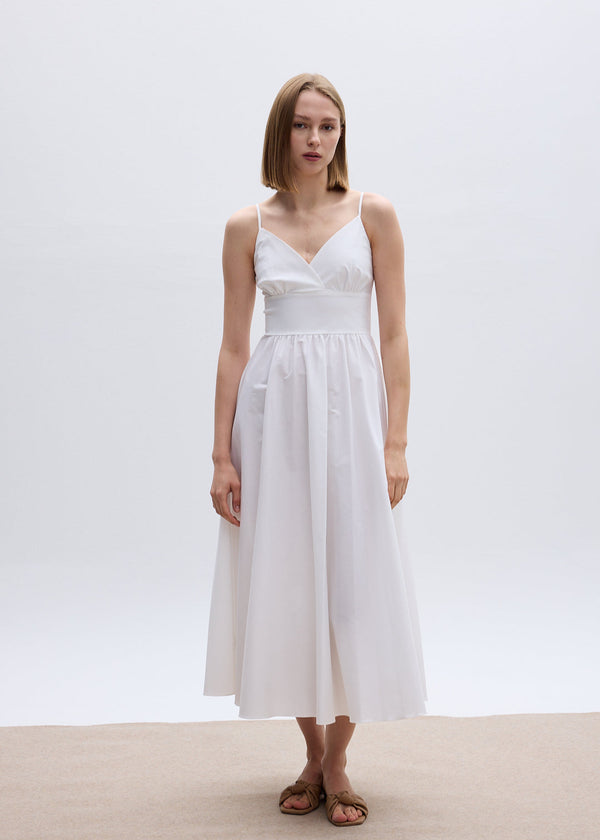 roses are red EDEN DRESS - WHITE COTTON