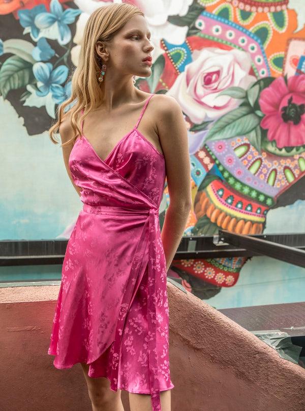 Roses Are Red ELOISE WRAPDRESS - PINK