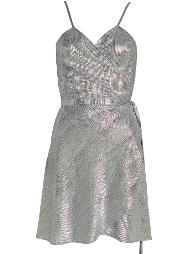 roses are red ELOISE WRAPDRESS - SILVER