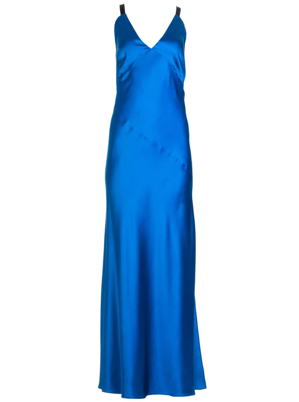 roses are red JOI SILK DRESS - ROYAL BLUE