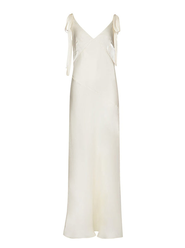 roses are red JOY DRESS - WHITE