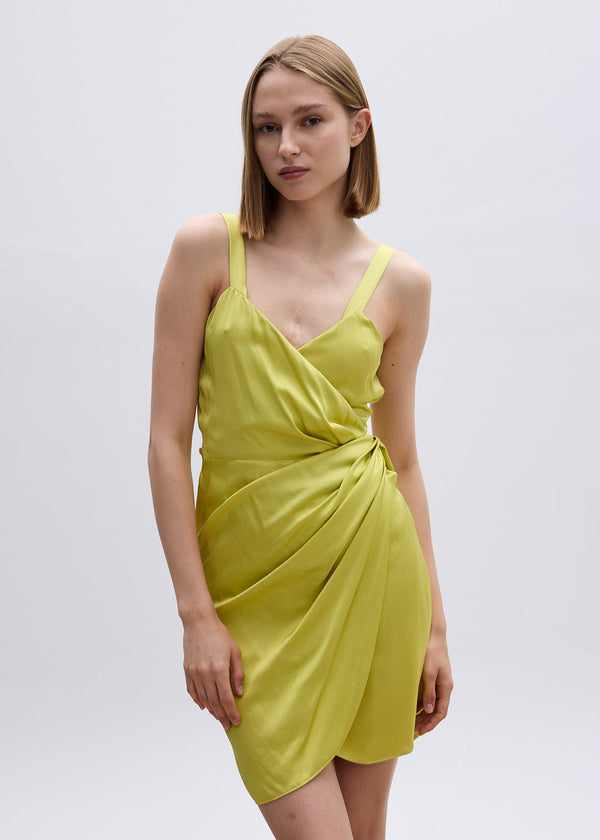 roses are red LEA DRESS - LIME