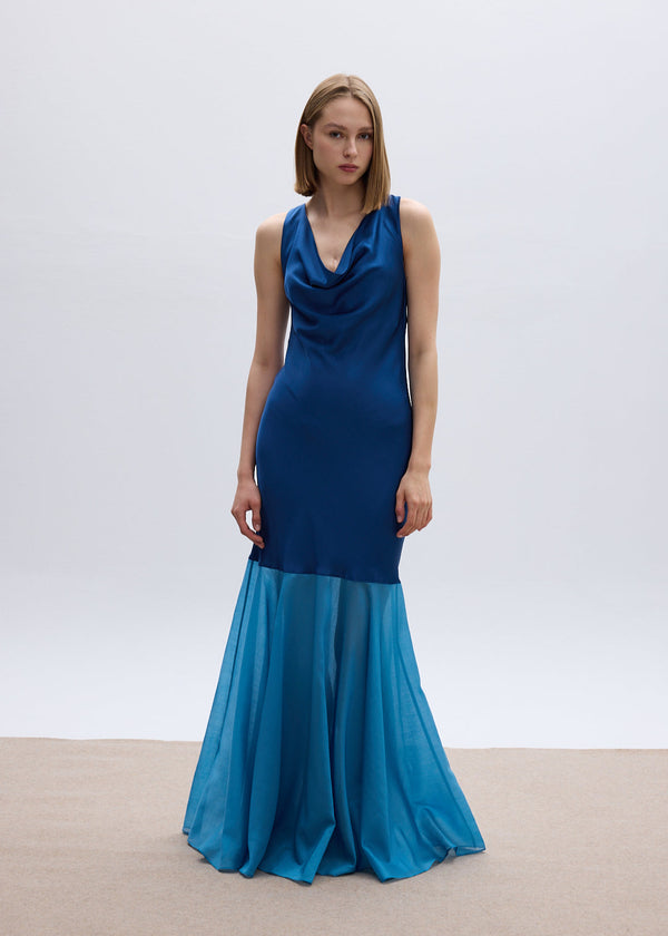 roses are red LOU MAXI DRESS - BLUE