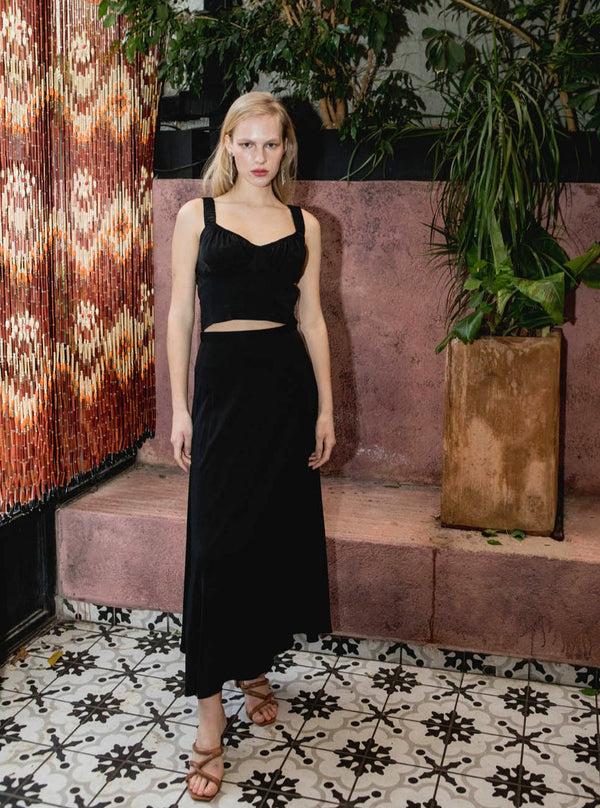 Roses Are Red LUNA SKIRT - BLACK