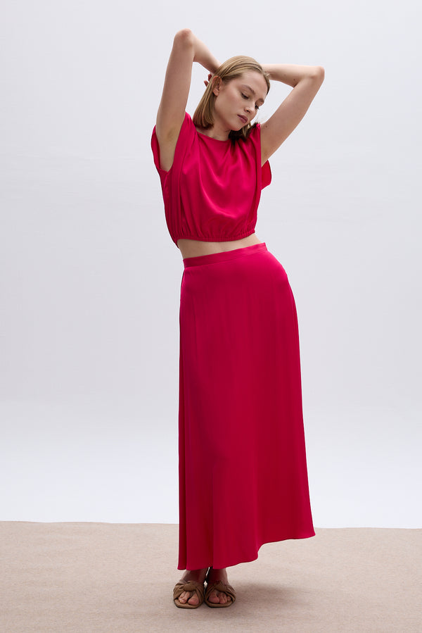 Roses Are Red LUNA SKIRT - FUCHSIA