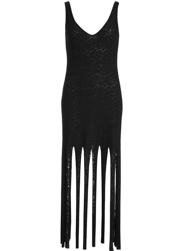 roses are red POPPY LACE DRESS - BLACK