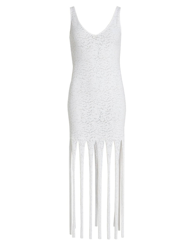 roses are red POPPY LACE DRESS - WHITE