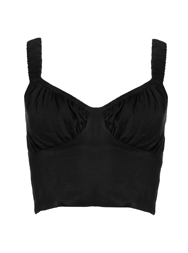 roses are red RUBY BUSTIER - BLACK