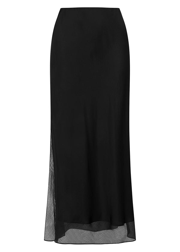 roses are red THE MAXI SKIRT - BLACK