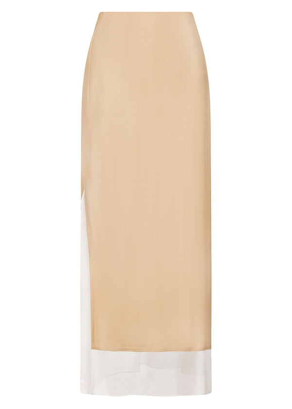 roses are red THE MAXI SKIRT - GOLD