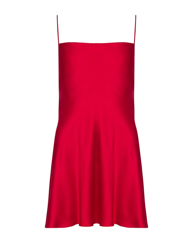 roses are red THE MINI SLIPDRESS - FUCHSIA