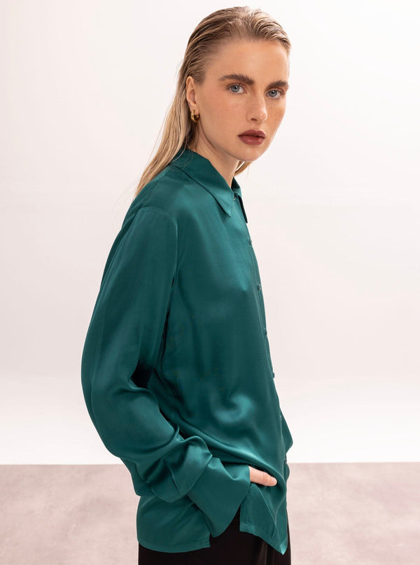 Roses Are Red THE SHIRT - EMERALD GREEN