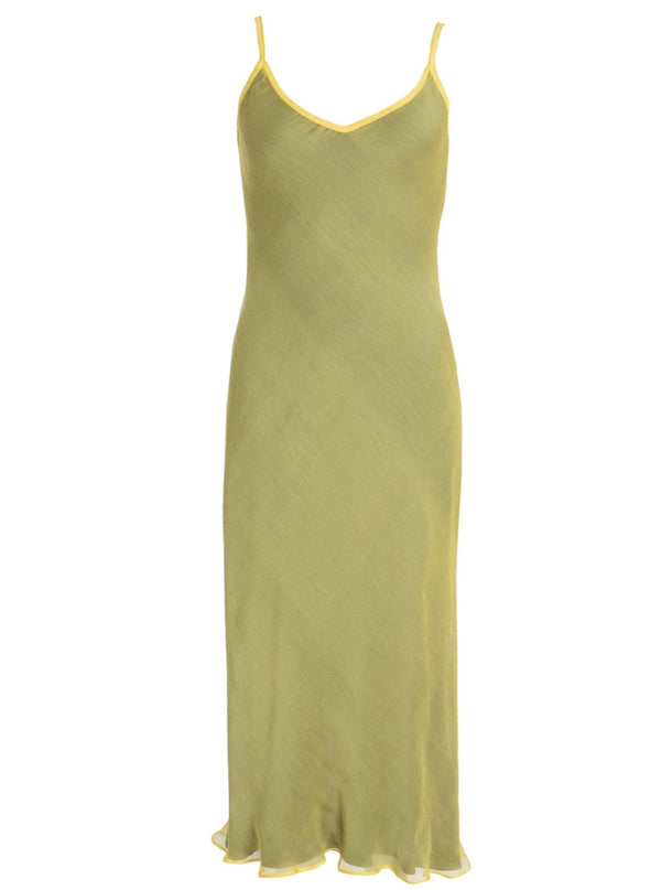 roses are red THE SLIPDRESS - SILK YELLOW