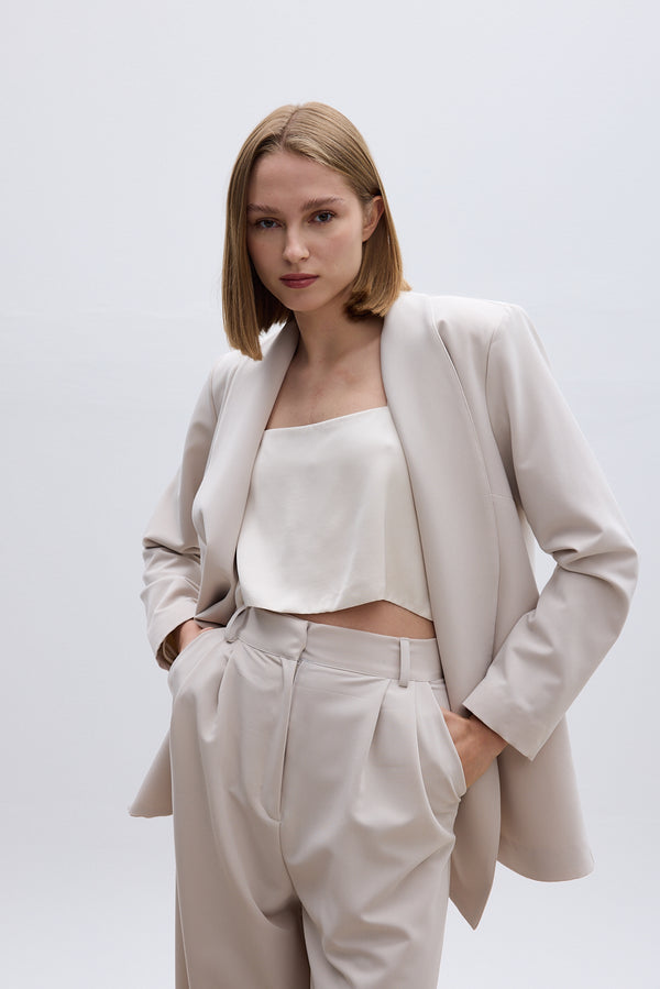 Roses Are Red THE SUIT BLAZER - ECRU