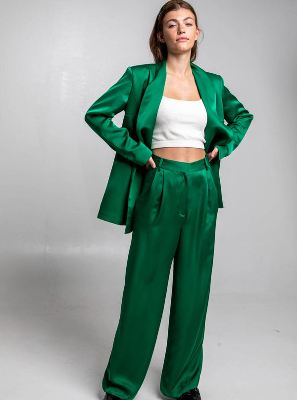 Roses Are Red THE SUIT BLAZER - EMERALD GREEN