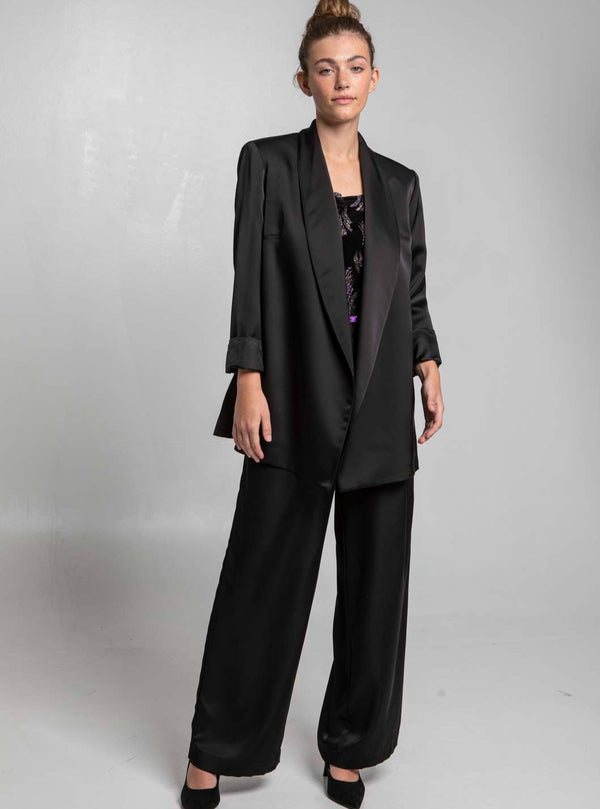 Roses Are Red THE SUIT BLAZER - GLOSSY BLACK