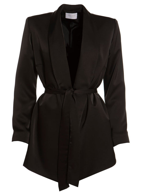 roses are red THE SUIT BLAZER - GLOSSY BLACK