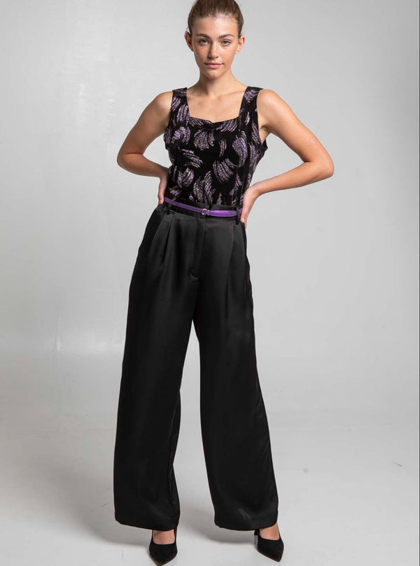 Roses Are Red THE SUIT PANTS - GLOSSY BLACK