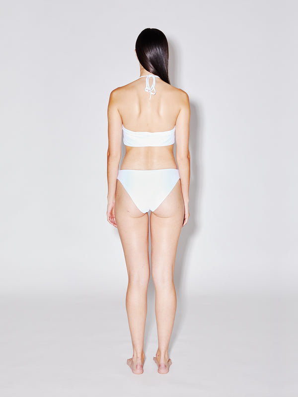 Rosetta Getty Drawstring Bandeau One Piece Swimsuit