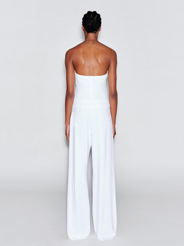 Rosetta Getty PULL ON STRAIGHT LEG TROUSER - SOLID INTERLOCK