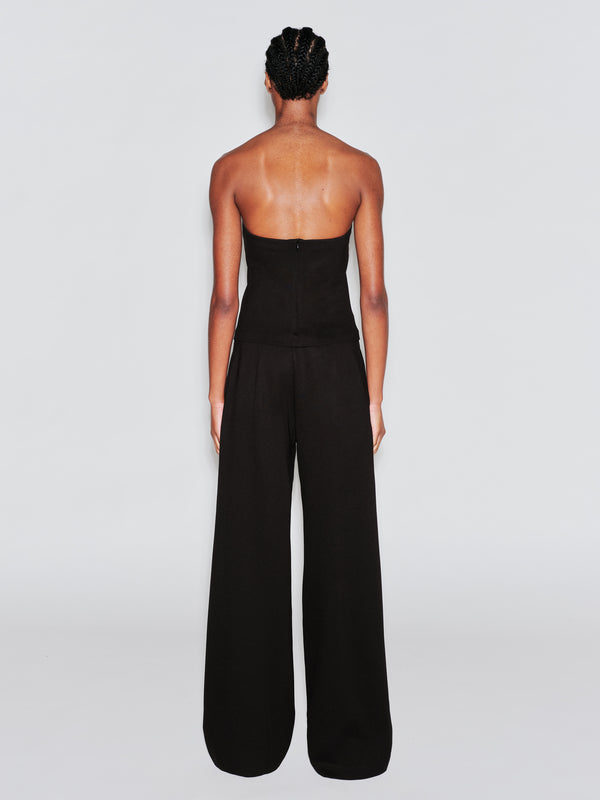 Rosetta Getty PULL ON STRAIGHT LEG TROUSER - SOLID INTERLOCK