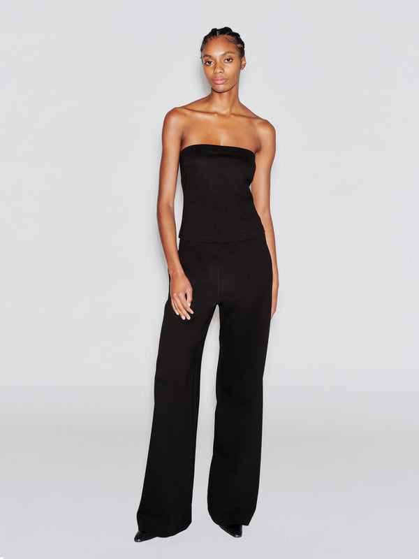 rosetta getty PULL ON STRAIGHT LEG TROUSER - SOLID INTERLOCK