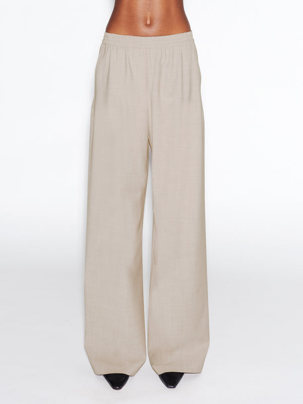 Rosetta Getty RELAXED PULL ON PANT- STRETCH TROPICAL WOOL