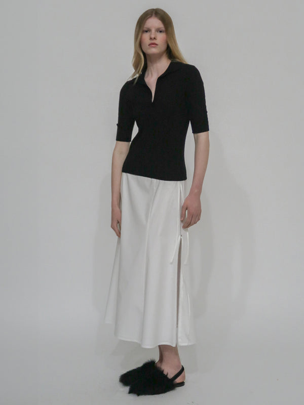 Rosetta Getty A-LINE ZIPPER SKIRT