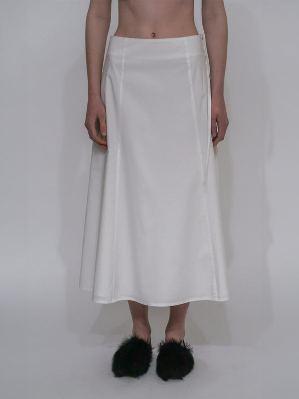 Rosetta Getty A-LINE ZIPPER SKIRT