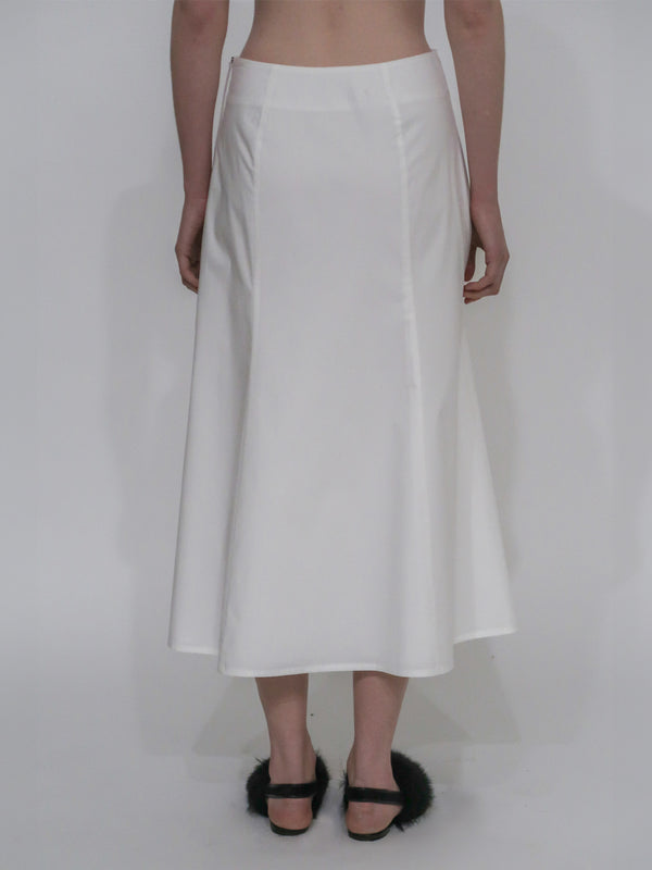 Rosetta Getty A-LINE ZIPPER SKIRT