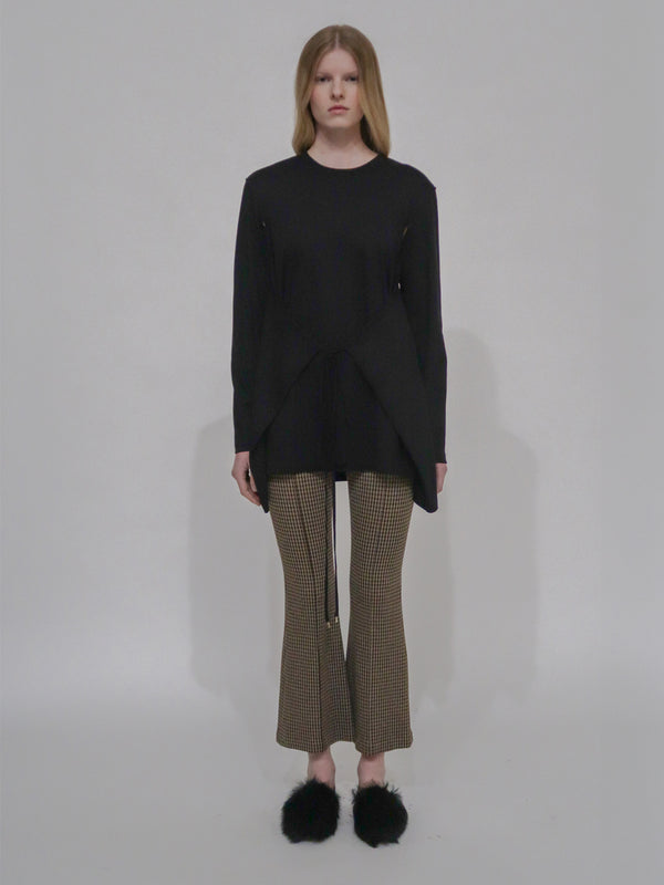 Rosetta Getty APRON CUTOUT T-SHIRT TOP