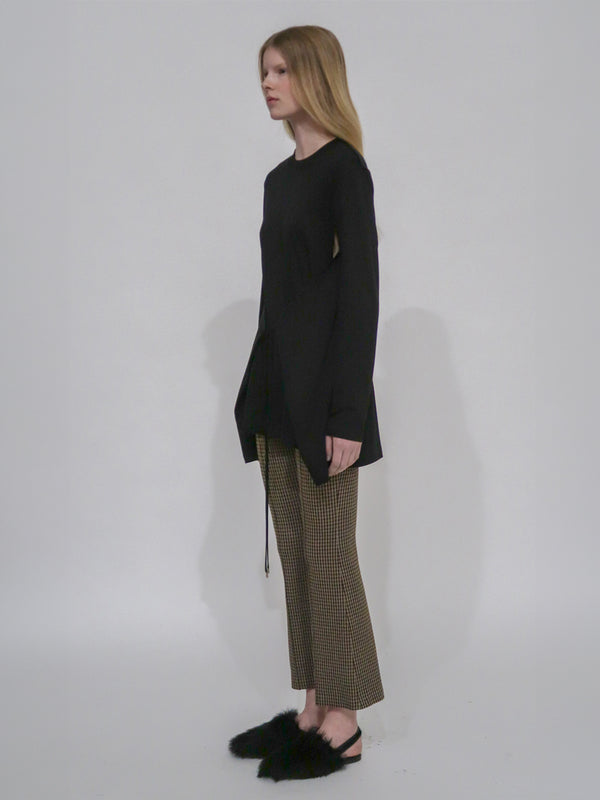 Rosetta Getty APRON CUTOUT T-SHIRT TOP