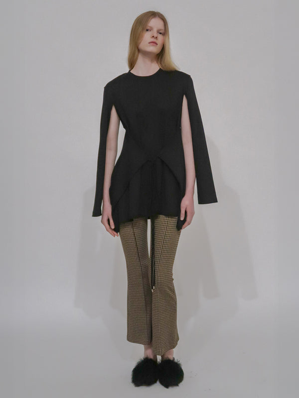 rosetta getty APRON CUTOUT T-SHIRT TOP