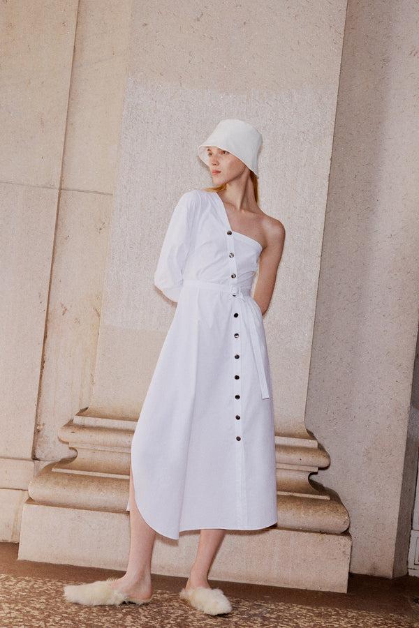 rosetta getty ASYMMETRIC ONE SHOULDER SHIRTDRESS