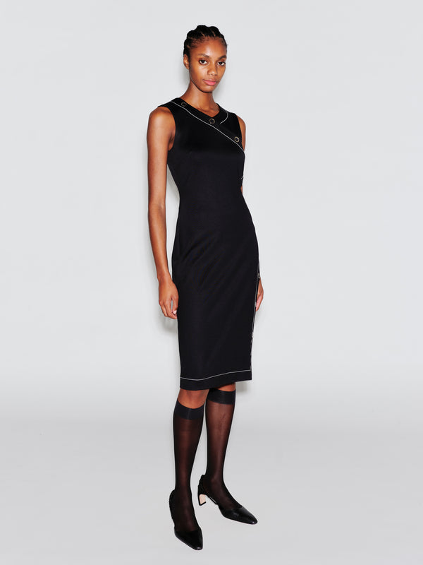 rosetta getty ASYMMETRIC SNAP DRESS