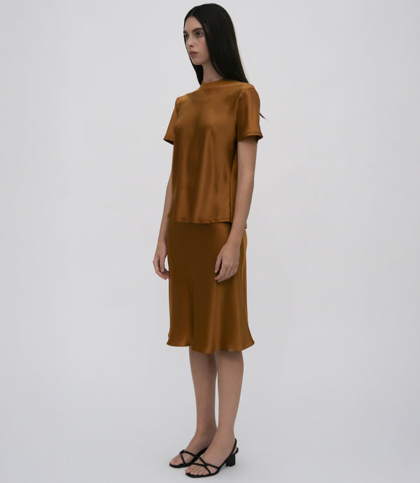 Rosetta Getty BIAS COMBO T-SHIRT