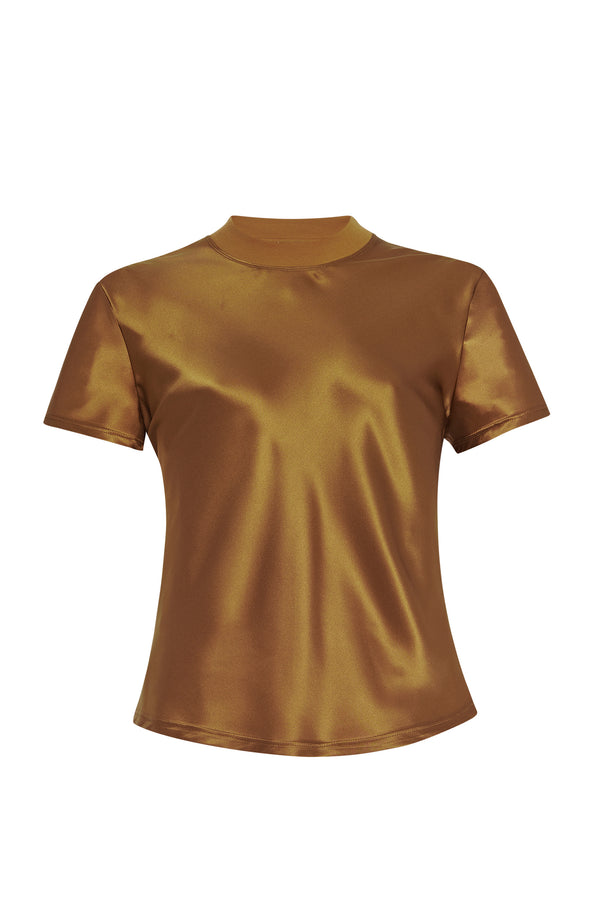 Rosetta Getty BIAS COMBO T-SHIRT