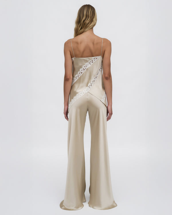Rosetta Getty BIAS LACE PANEL CAMISOLE