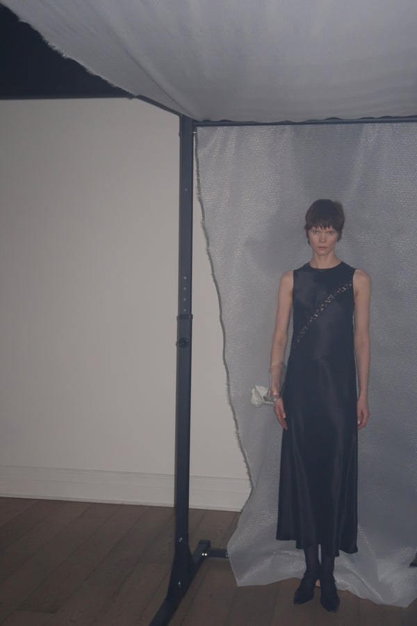 Rosetta Getty BIAS LACE PANEL DRESS