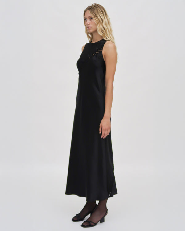 Rosetta Getty BIAS LACE PANEL DRESS