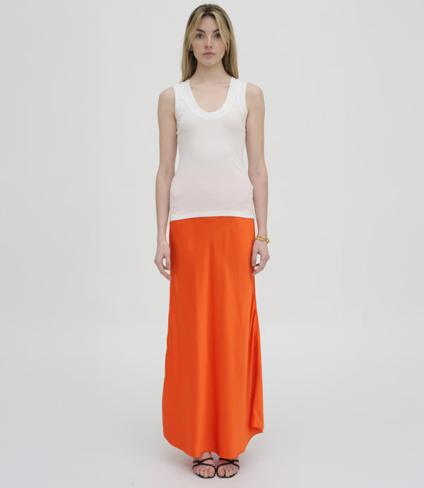 Rosetta Getty BIAS MAXI SKIRT