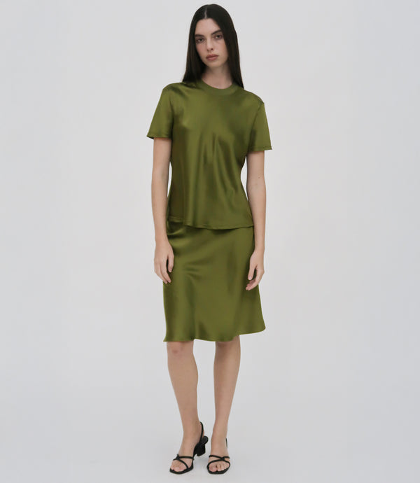 Rosetta Getty BIAS SKIRT