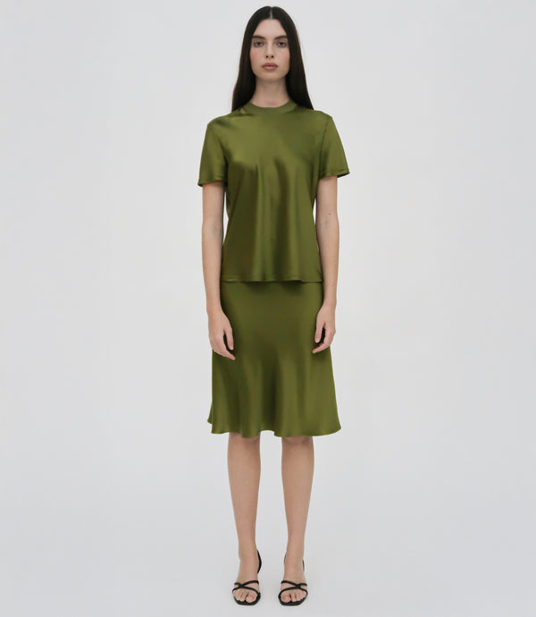 Rosetta Getty BIAS SKIRT