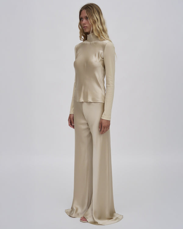 Rosetta Getty BIAS TURTLENECK COMBO T-SHIRT