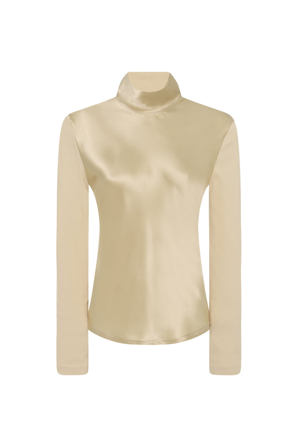 Rosetta Getty BIAS TURTLENECK COMBO T-SHIRT