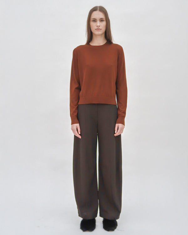 Rosetta Getty BOXY CREWNECK SWEATER