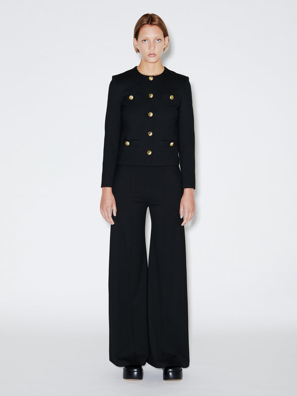 Rosetta Getty Button Crewneck Jacket