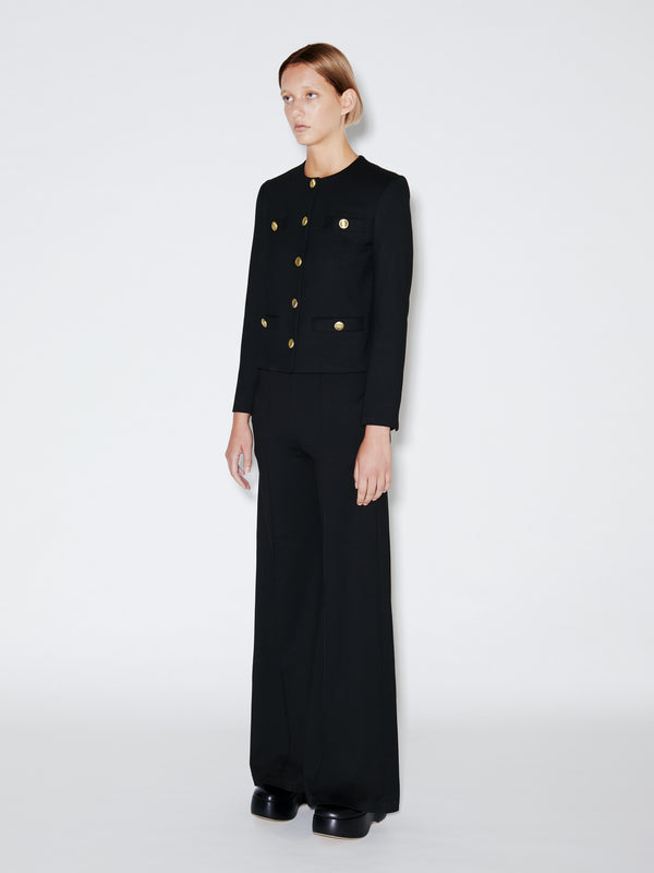 Rosetta Getty Button Crewneck Jacket