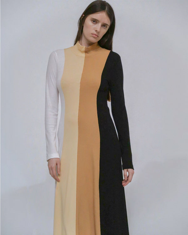 rosetta getty COLORBLOCK TURTLENECK DRESS